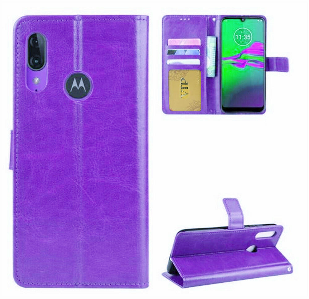 Leather Folio Wallet Case for Motorola Moto E6 Leather Folio Wallet Case for Motorola Moto E6